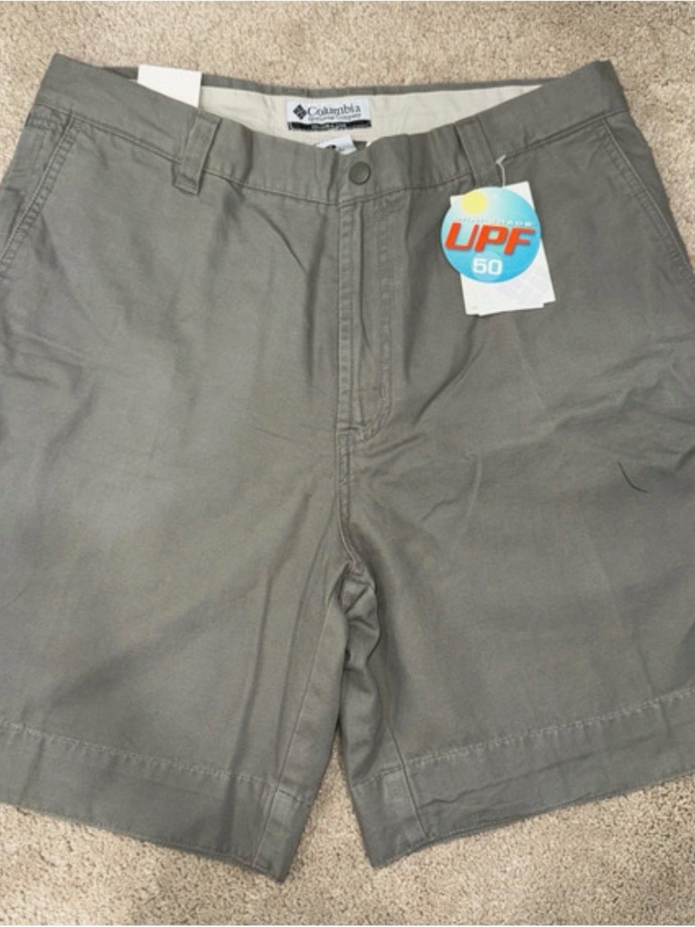 New with tags Gray Columbia Men's UPF 50 Shorts
